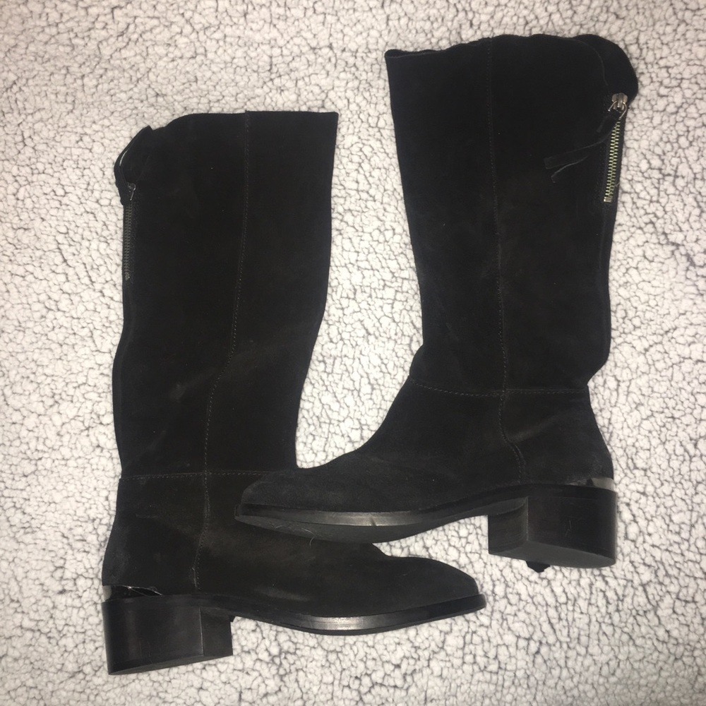 Suede Naughty Monkey mid calf boots